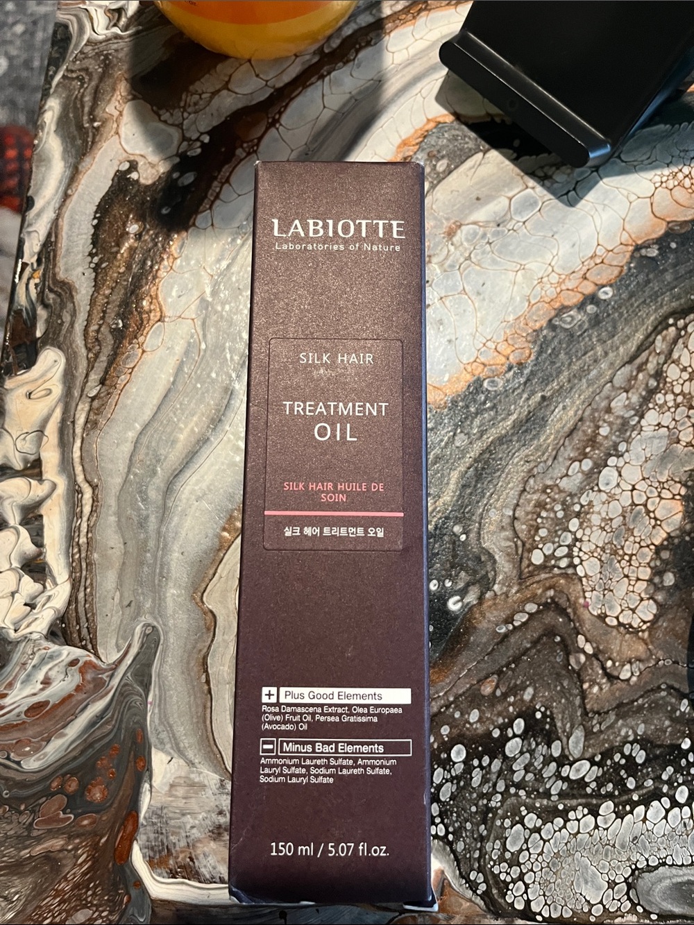 Labiotte Silk Hair Treatment Oil - Deep Plum Bottle 5 oz